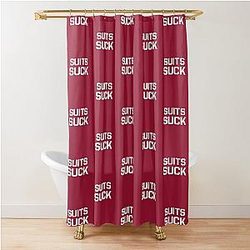 Suits Suck - Billy Walsh Entourage Quote - Light Shower Curtain
