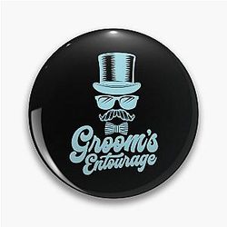 Groom's Entourage Pin