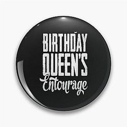 Birthday Queens Squad Women Party T-Shirt Pin