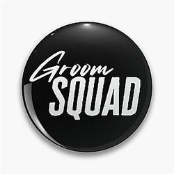 Groomsmen Entourage Logo Pin