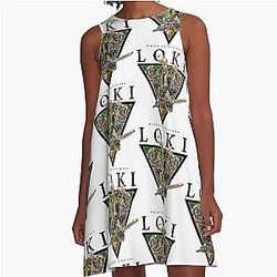 Loki the Master of Mischief A-Line Dress