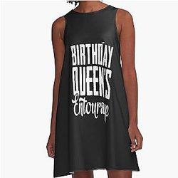 Birthday Women's Queen A-Line Dress T-Shirt