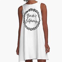 A-Line Dress Floral Design