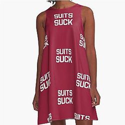 Suits Suck - Billy Walsh Quote - Light A-Line Dress