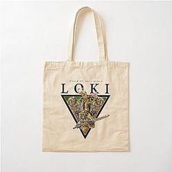 Loki the Master of Mischief Cotton Tote Bag