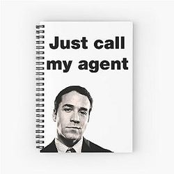 Ari Gold Entourage Just Call Me Agent Spiral Notebook