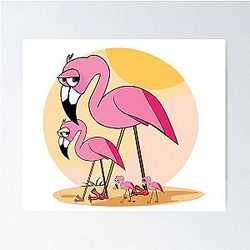 Flamingo Entourage Poster