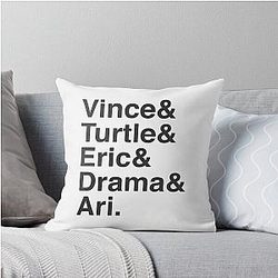 Entourage Throw Pillow