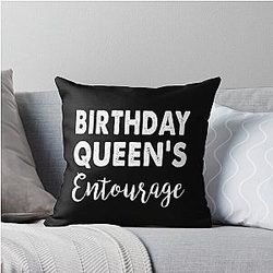 Birthday Queen's Throw Pillow