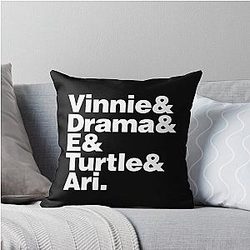 Entourage Poster Throw Pillow