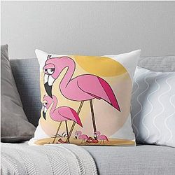Flamingo Entourage Pillow