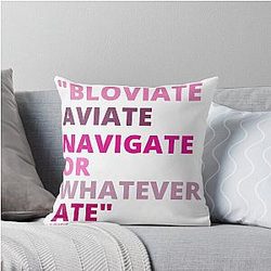 Eric Mays Aviate or Navigate Throw Pillow