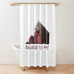 Esquie Bonjour Expedition Obscur Shower Curtain