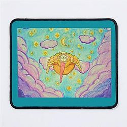 Mon Ami! Esquire is splashing through the sky Mouse Pad
