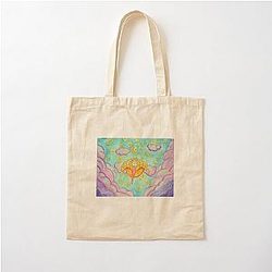 Mon ami! Esquie is splashing through the sky Cotton Tote Bag