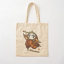 Elastic Whee Funny Expedition Cotton Tote Bag