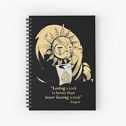 Esqui Clair Obscur Expedition 33 Fan Art Spiral Notebook
