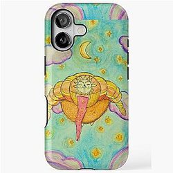Mon Ami Esquie is splashing through the sky iPhone Tough Case