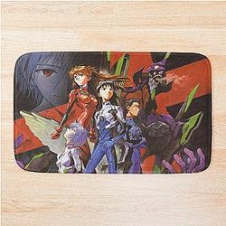 Neon Evangelion Characters Bath Mat