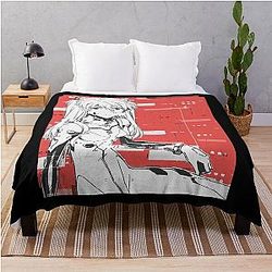 Asuka Langley Soryu Evangelion Throw Blanket