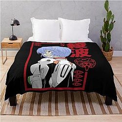 Neon Genesis Evangelion Rei Ayanami Throw Blanket