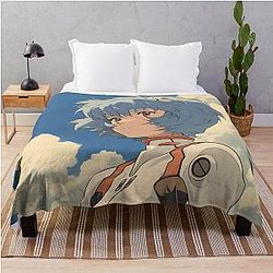 Rei Ayanami Evangelion Throw Blanket