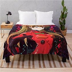 Neon Genesis Evolution Angel Asuka Langley Soryu Throw Blanket