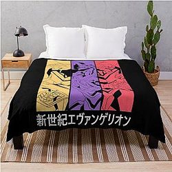 NEON GENESHIN_TYPED}_{_EVANGELION THROW BLANKET
