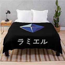 Evangelion Ramiel Captioned Light Throw Blanket