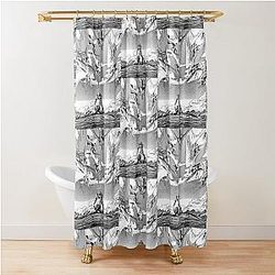 Evangelion The End Shower Curtain