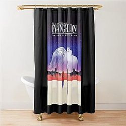 Neon Genesis Evangelion The End Of Evangelion Shower Curtain Redemption Is Upstream