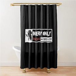 Neon Nerv Evangelion Shower Curtain