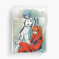 Rei and Asuka Neon Genesis Evangelion Twin Bedding Set