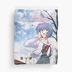 Evangelion Rei Ayanami Duvet Cover