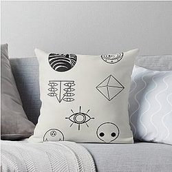 Evangelion Angels Throw Pillow