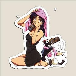 Misato and PenPen Evangelion Magnet