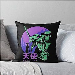 Neon Genesis Evangelion Vintage Throw Pillow