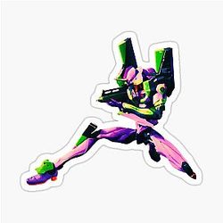 Evangelion Unit 1 Battle Pose Sticker