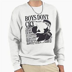 Neon Genesis Evangelion Shinji Ikari Boys Don't Cry Pullover Sweatshirt
