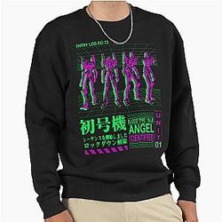 Neon Genesis Evangelion Vintage Pullover Sweatshirt