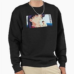 Neon Genesis Evangelion - Shinji Ikari - Misato Katsuragi Pullover Sweatshirt
