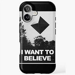 Ramiel, I Want to Believe Neon EVANGELION iPhone Case