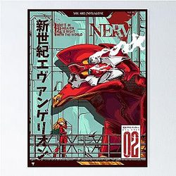 Neon Genesis Evangelion - EVA 02 Color Poster