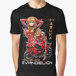 Asuka Neon Evangelion Fanart Graphic T-Shirt