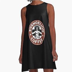 Evangelion Coffee A-Line Dress