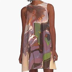 Evangelion Unit 01 Neon Genesis Evangelion Anime Epic A-Line Dress