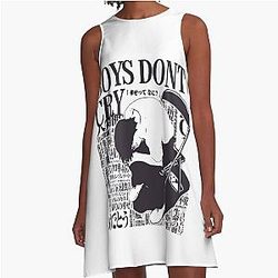 Neon Genesis Evangelion Shinji Ikari Boy's A-Line Dress
