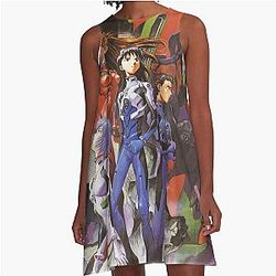 Neon Genesis Evangelion A-Line Dress