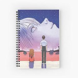 Creepy Rei Face of the Evangelion Spiral Notebook