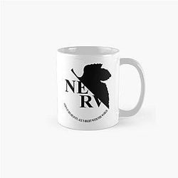 Black NERV Logo from Evangelion Classic Mug
